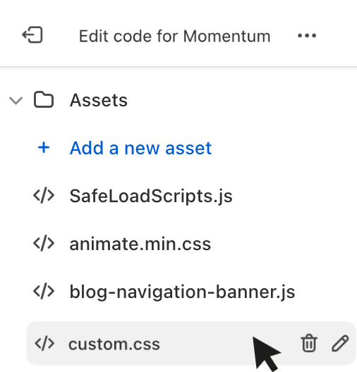 Custom CSS Momentum.png